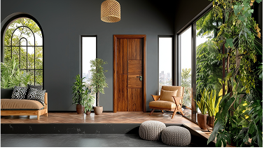 Modern interior space showcasing our engineering solutions with natural lighting and contemporary design